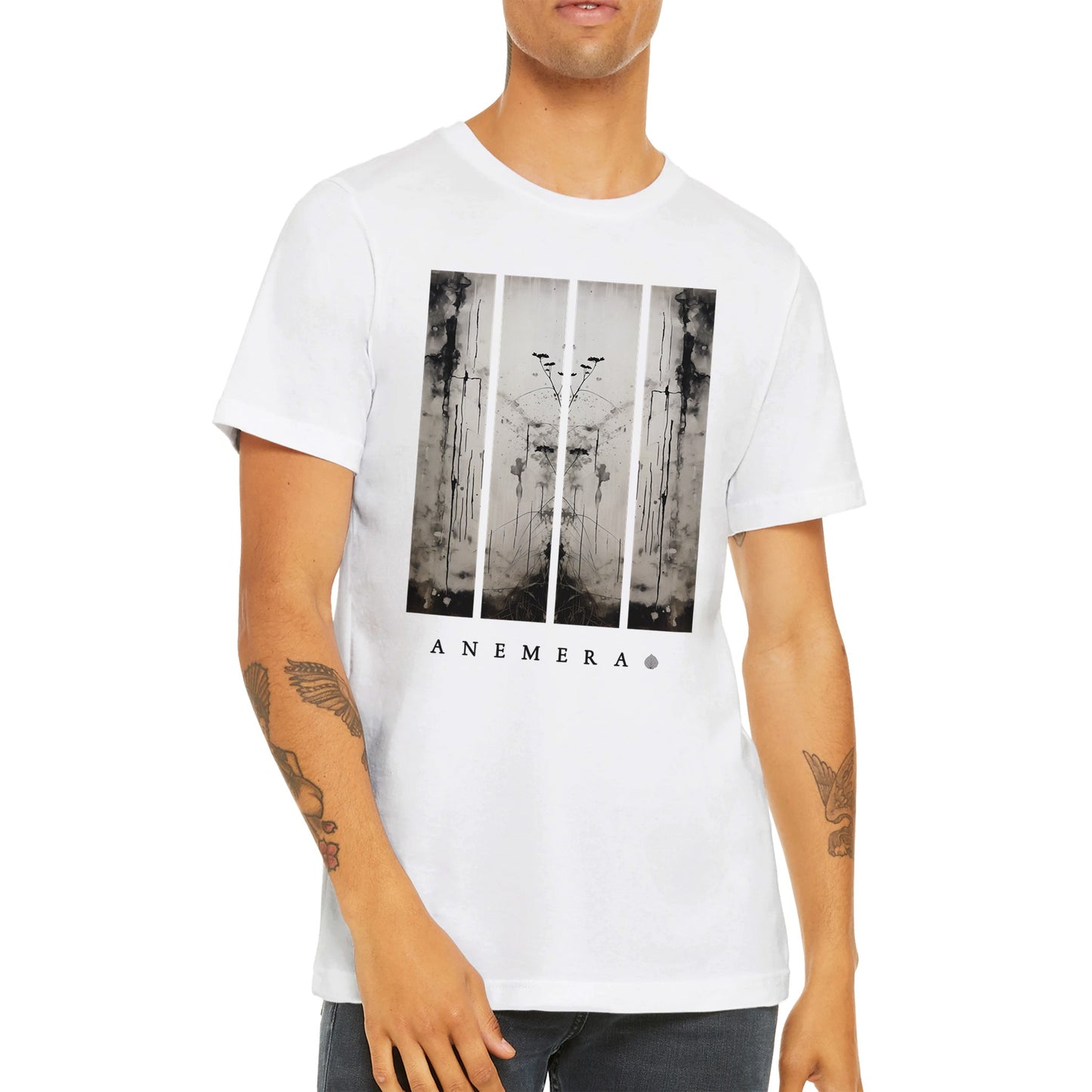 Unisex T-Shirt w/ Doldrums Artwork (White)