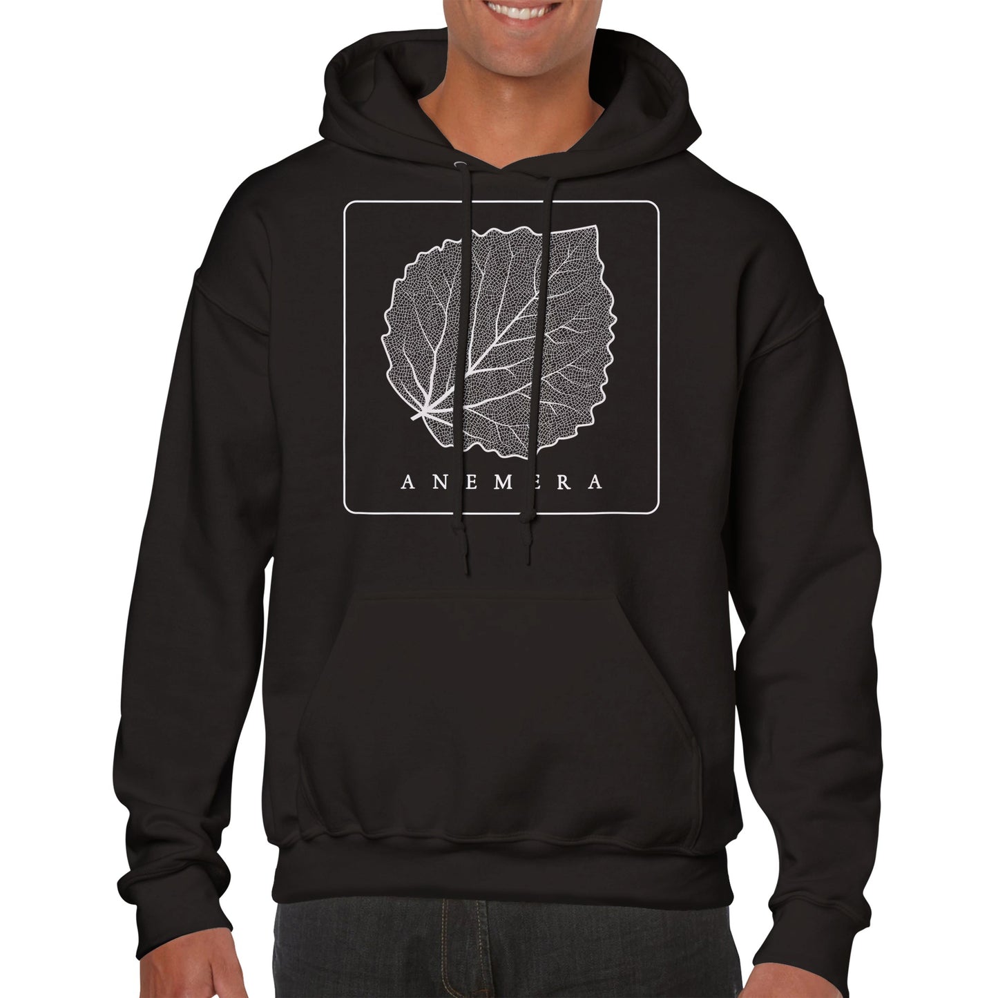 Hoodie w/ White Leaf (Front) (Multiple Color Options)