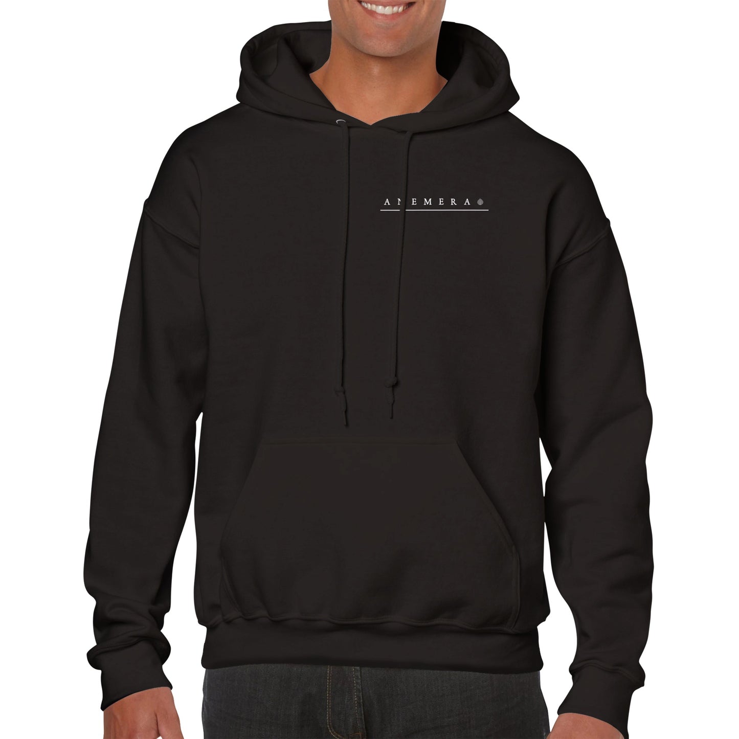 Hoodie w/ White Leaf (Back) (Multiple Color Options)