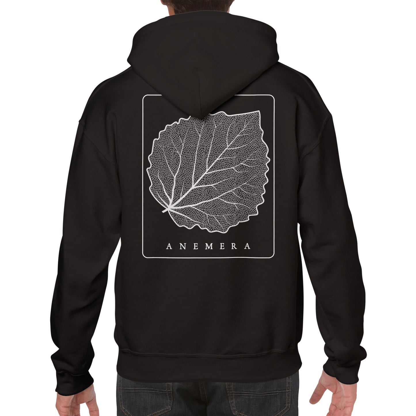 Hoodie w/ White Leaf (Back) (Multiple Color Options)