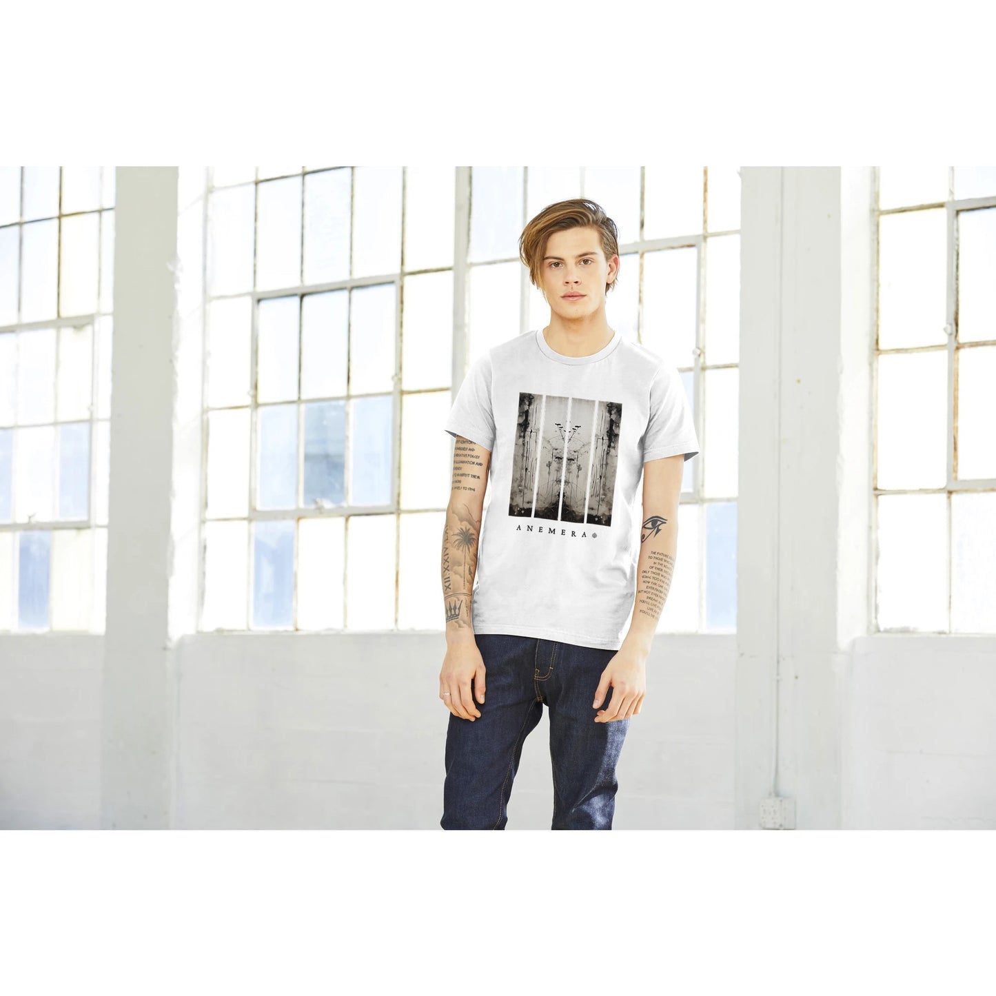 Unisex T-Shirt w/ Doldrums Artwork (White)